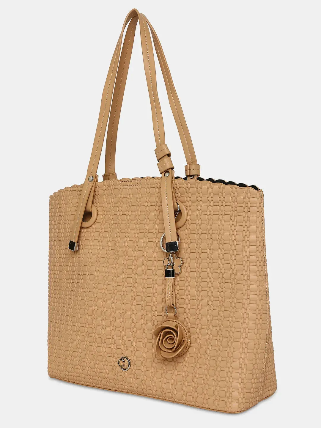 Caprese Andrea Small Khaki Office Tote Bag