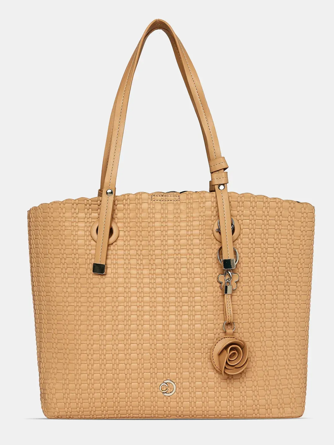 Caprese Andrea Small Khaki Office Tote Bag
