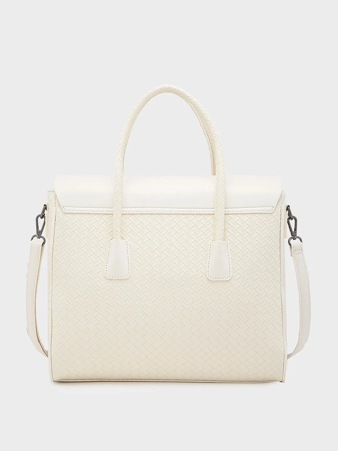 Caprese Renee Medium Beige Satchel Bag
