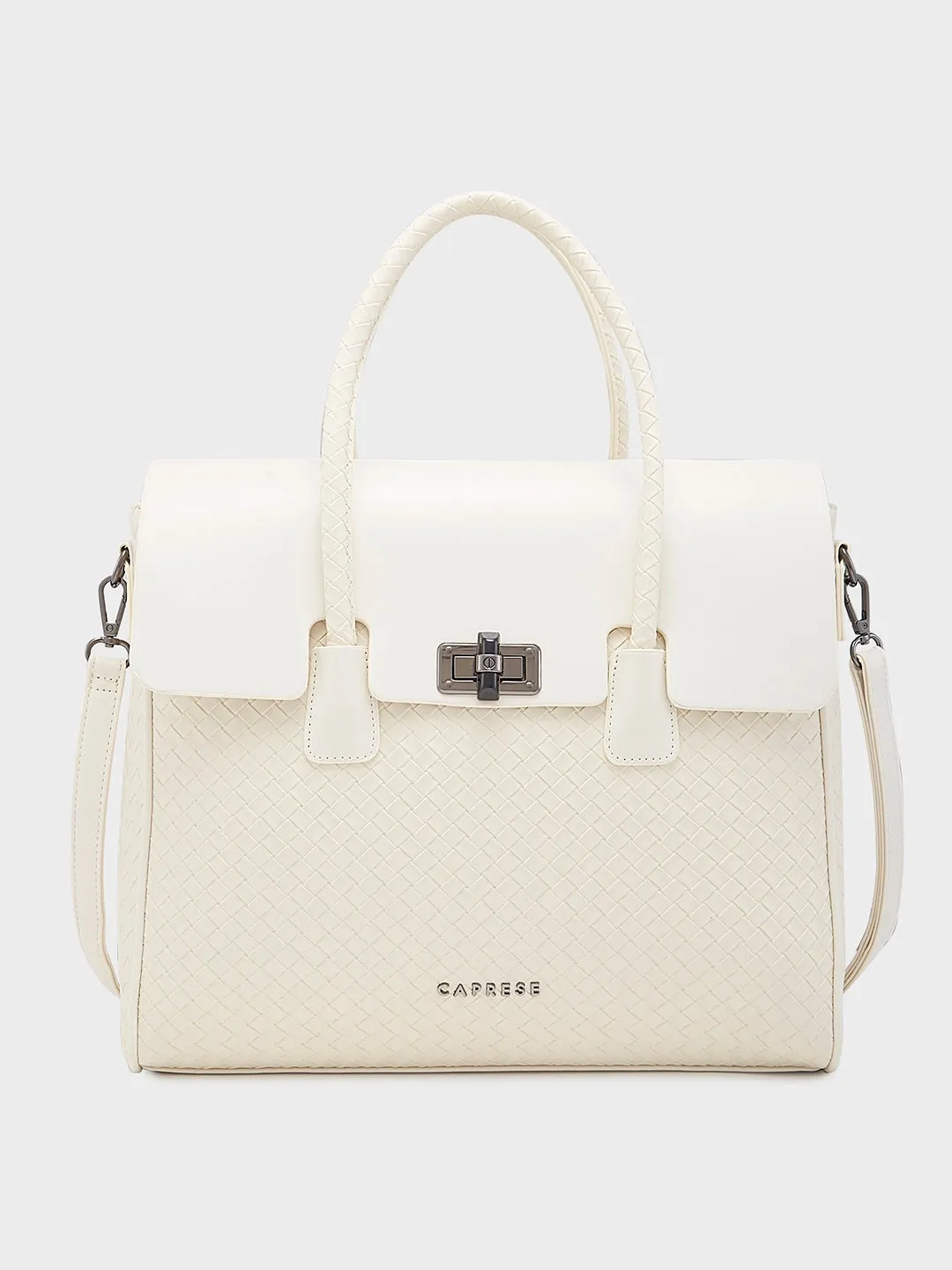 Caprese Renee Medium Beige Satchel Bag