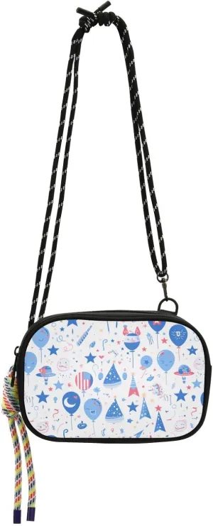 Cartoon Balloons Colorful Side Bag Crossbody for Womens Waterproof with Credit Card Slots Mini Shoulder Bag For Hiking Traveling bolsos de hombro para mujer