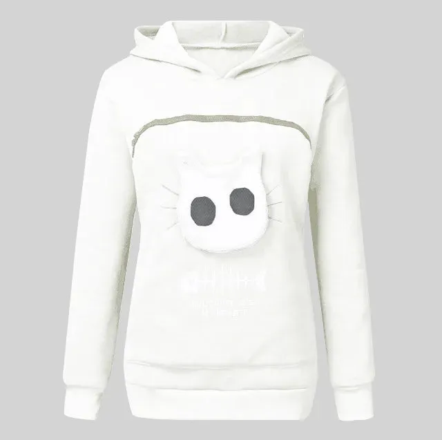 Cat Lovers Hoodie Winter Hoodies Sweatshirt Man Women Animal Cuddle Pouch Hood Pullover Carry Dog Cat Breathable Sweatshirts Hot