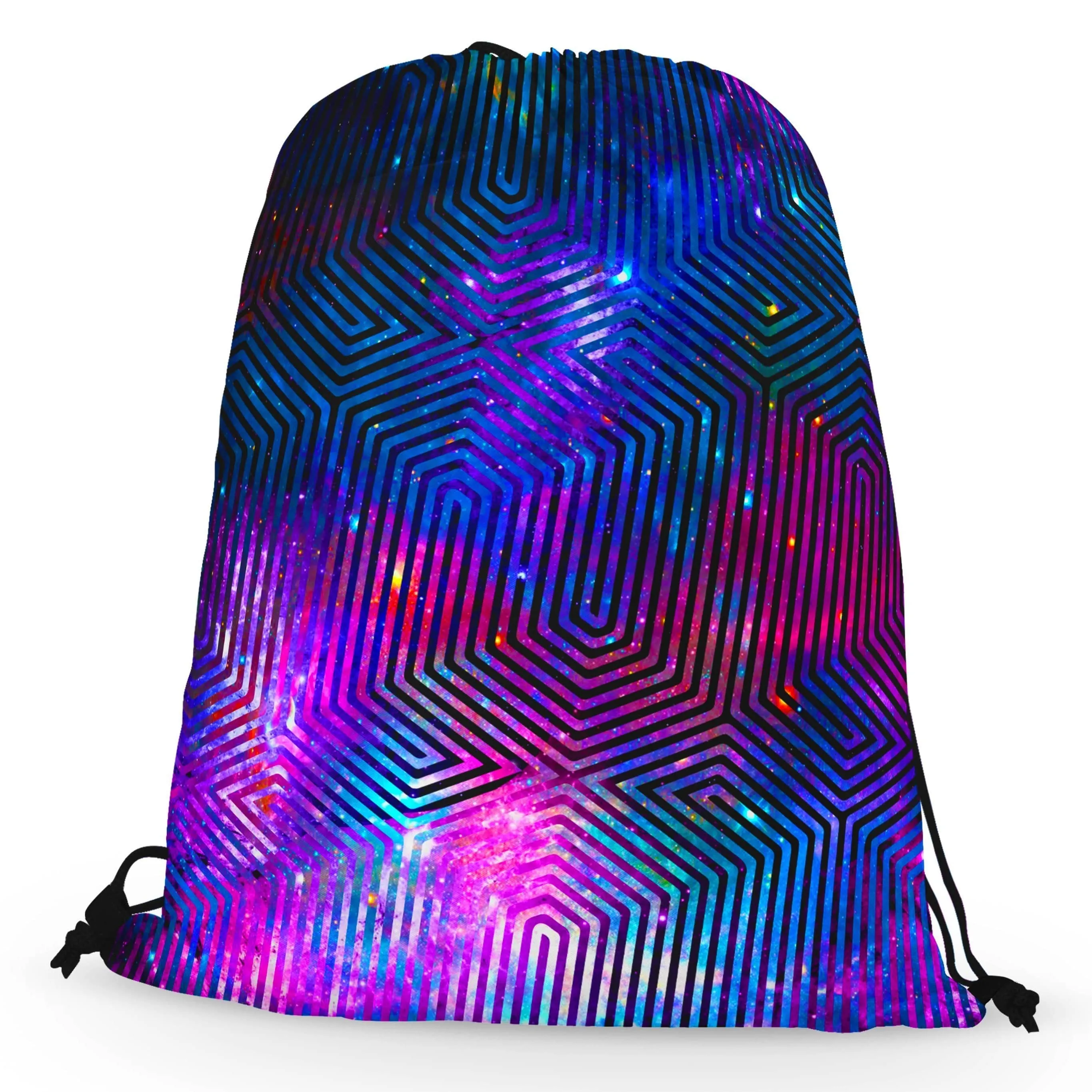 Celestial Finger Print Drawstring Bag