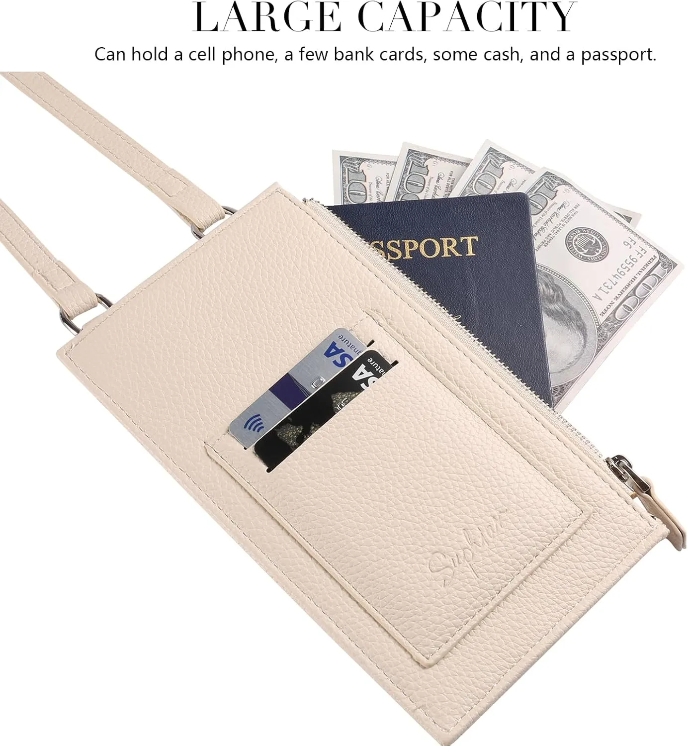 Cell Phone Purse Wallet Small Crossbody Bags for Women with Adjustable Shoulder Straps and Card Slots