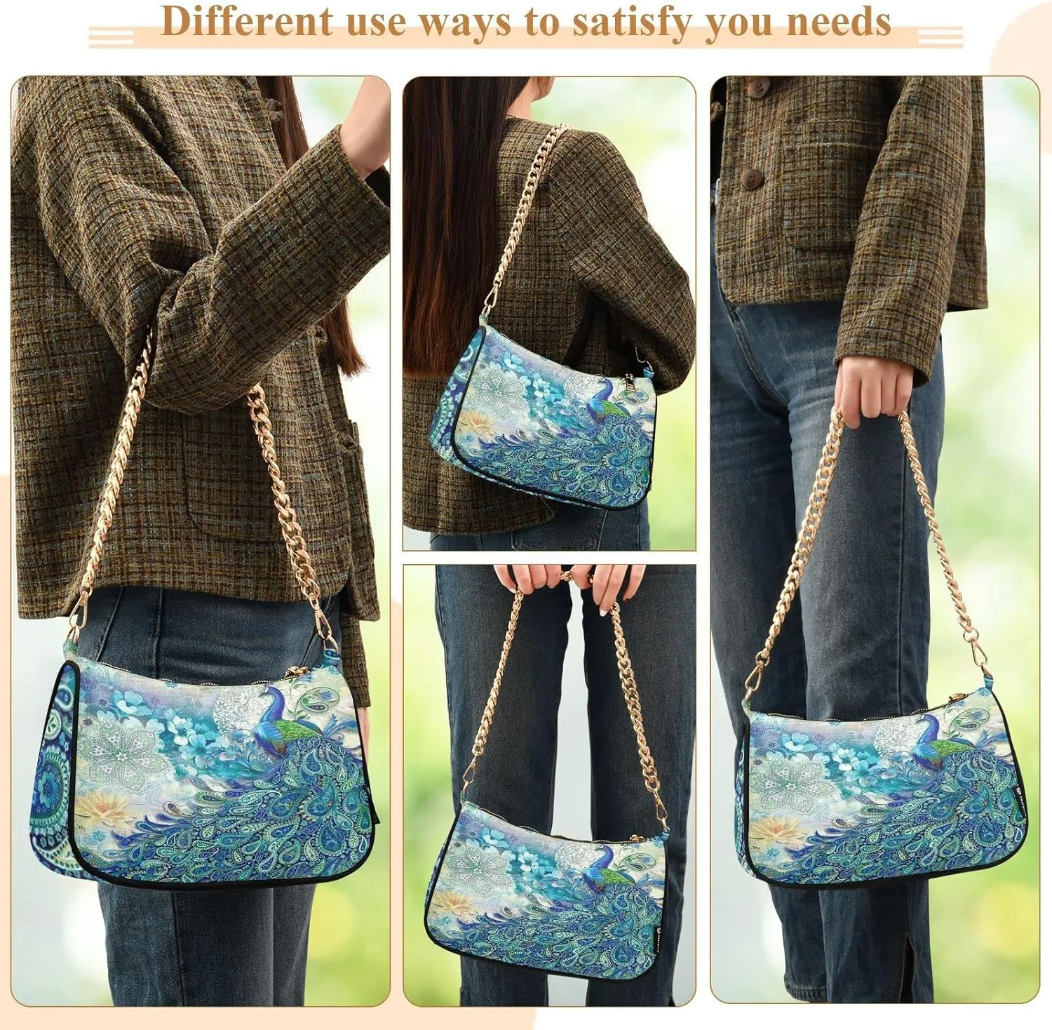 Chain Shoulder Bag Tote Handbag Purse for Women