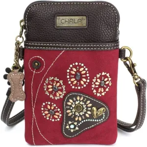 CHALA Dazzled Cell Phone Crossbody Purse-Women PU Leather Multicolor Handbag with Adjustable Strap