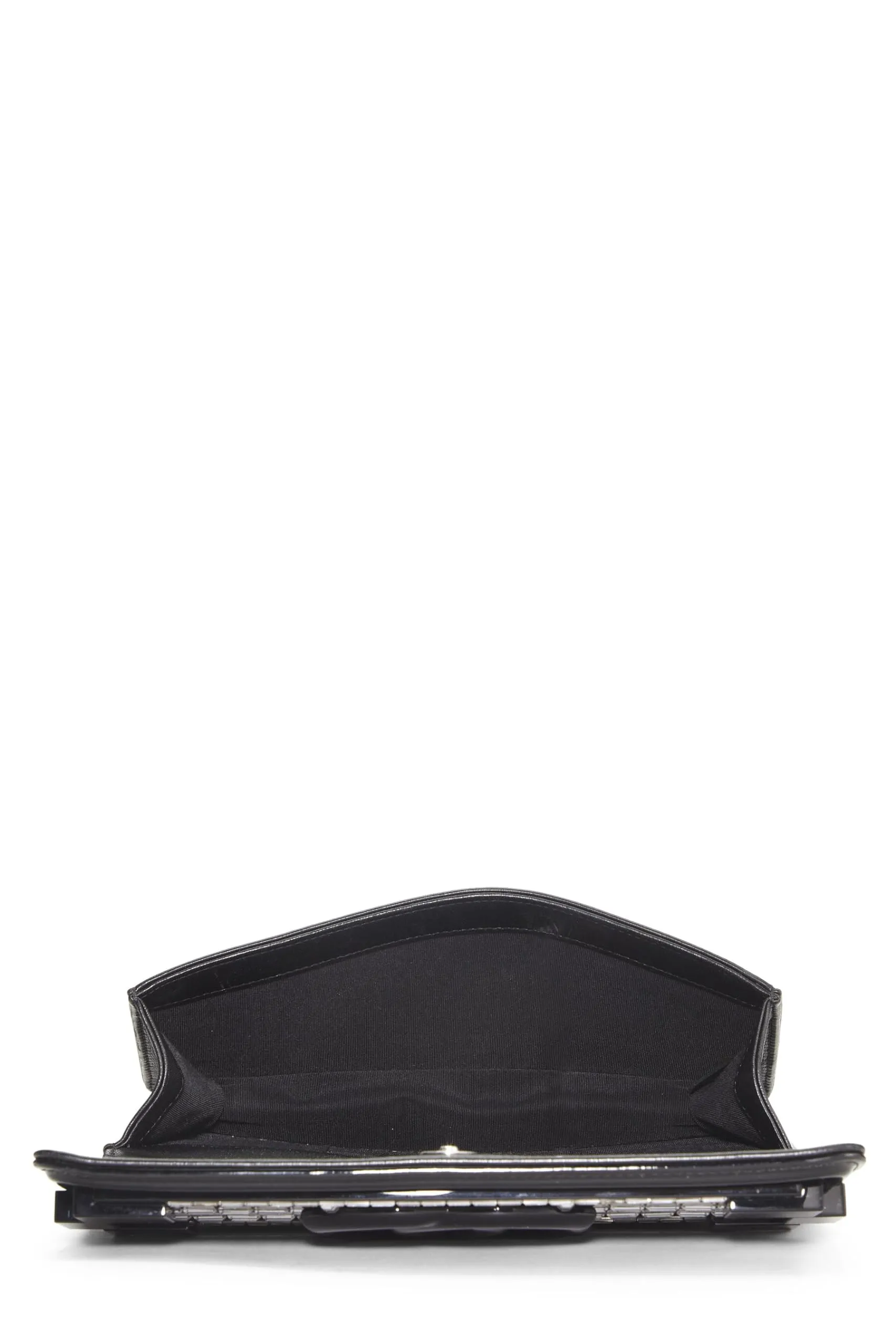 Chanel,  Black Patent Leather Boy Brick Flap, Black