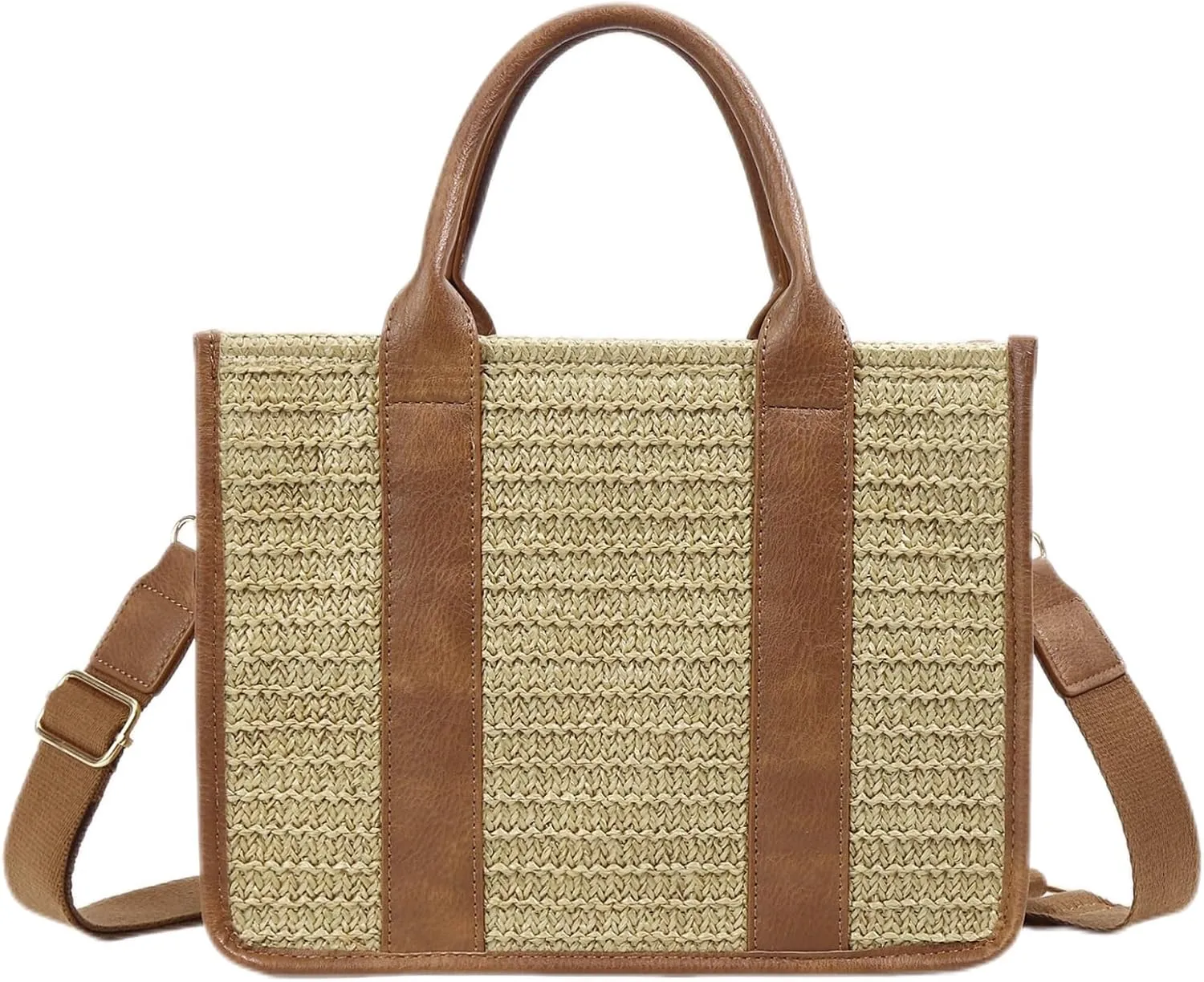 Checkered Crossbody Bag Black and White Purse Canvas Shoulder Bag Casual Tote Handbags for Work Travel