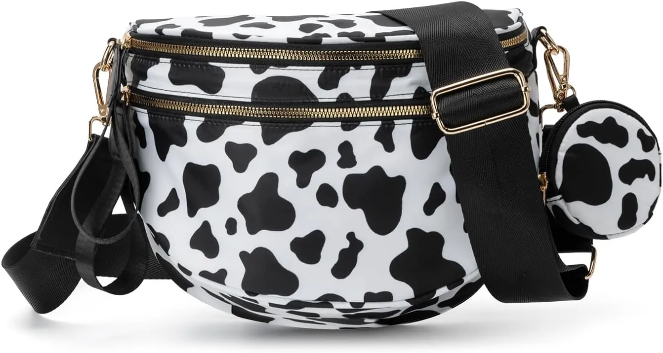 Checkered Crossbody Bag Bum Bag for Women Checkered Purse Cross Body Messenger Handbags Out Going Bag
