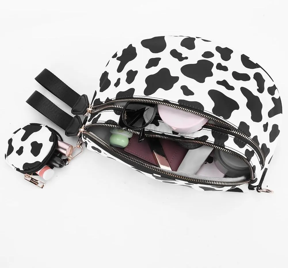 Checkered Crossbody Bag Bum Bag for Women Checkered Purse Cross Body Messenger Handbags Out Going Bag
