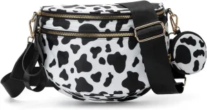 Checkered Crossbody Bag Bum Bag for Women Checkered Purse Cross Body Messenger Handbags Out Going Bag