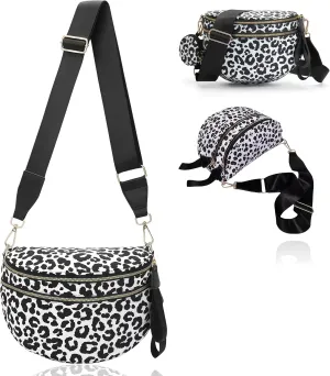 Checkered Crossbody Bag for Women - Nylon Sling Bags with Shoulder Strap, Wallets Purse Handbags