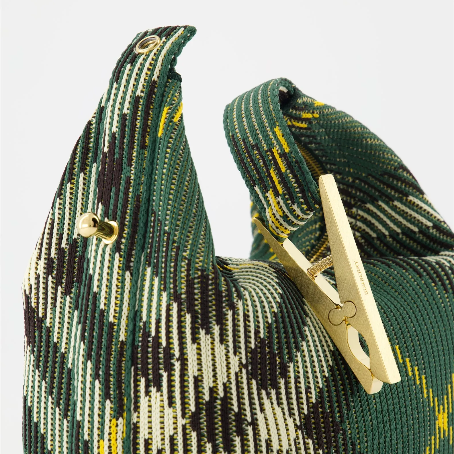 Checkered Mini Peg Handbag