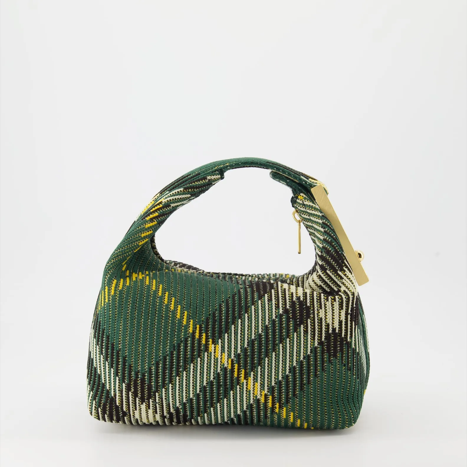 Checkered Mini Peg Handbag