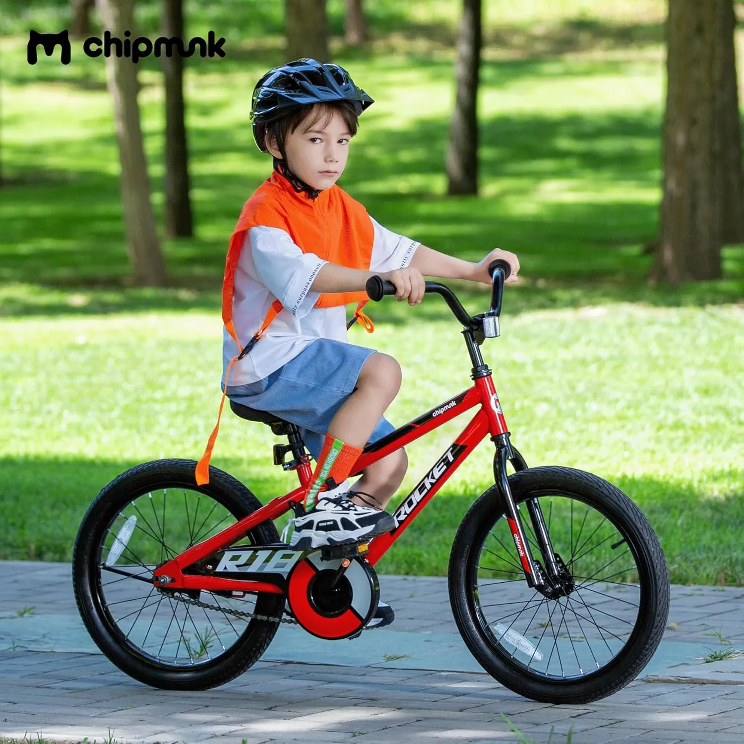 Chipmunk Kids Bike Toddlers 12 14 16 18 Inch Wheel Bicycle Beginners Boys Girls Ages 3-11 Years, Multiple Color Options