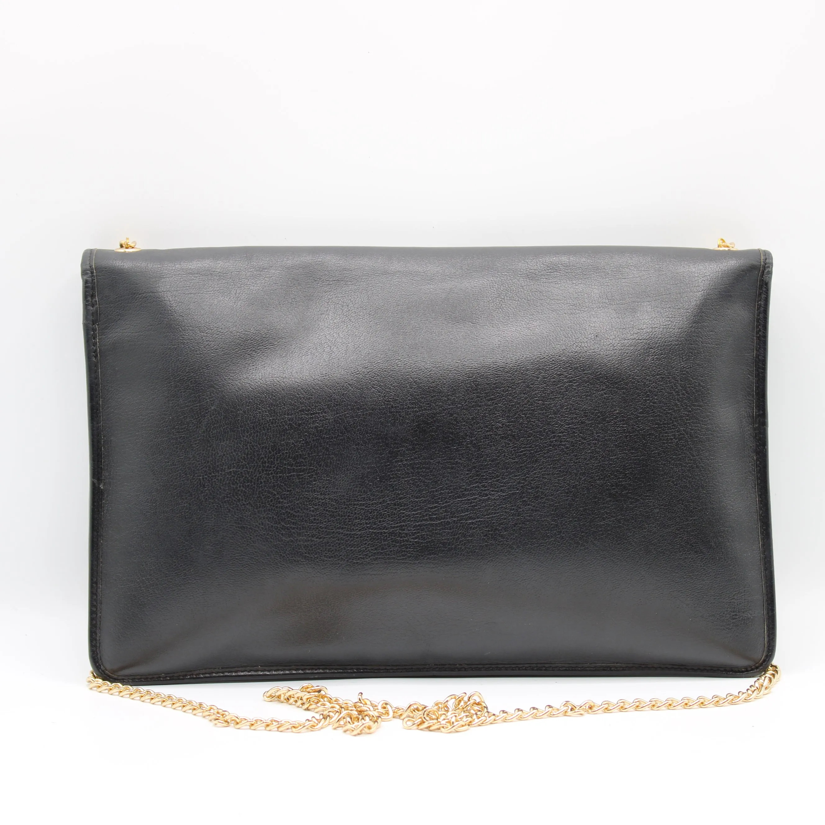 Christian Dior Black Leather Chain Crossbody Bag