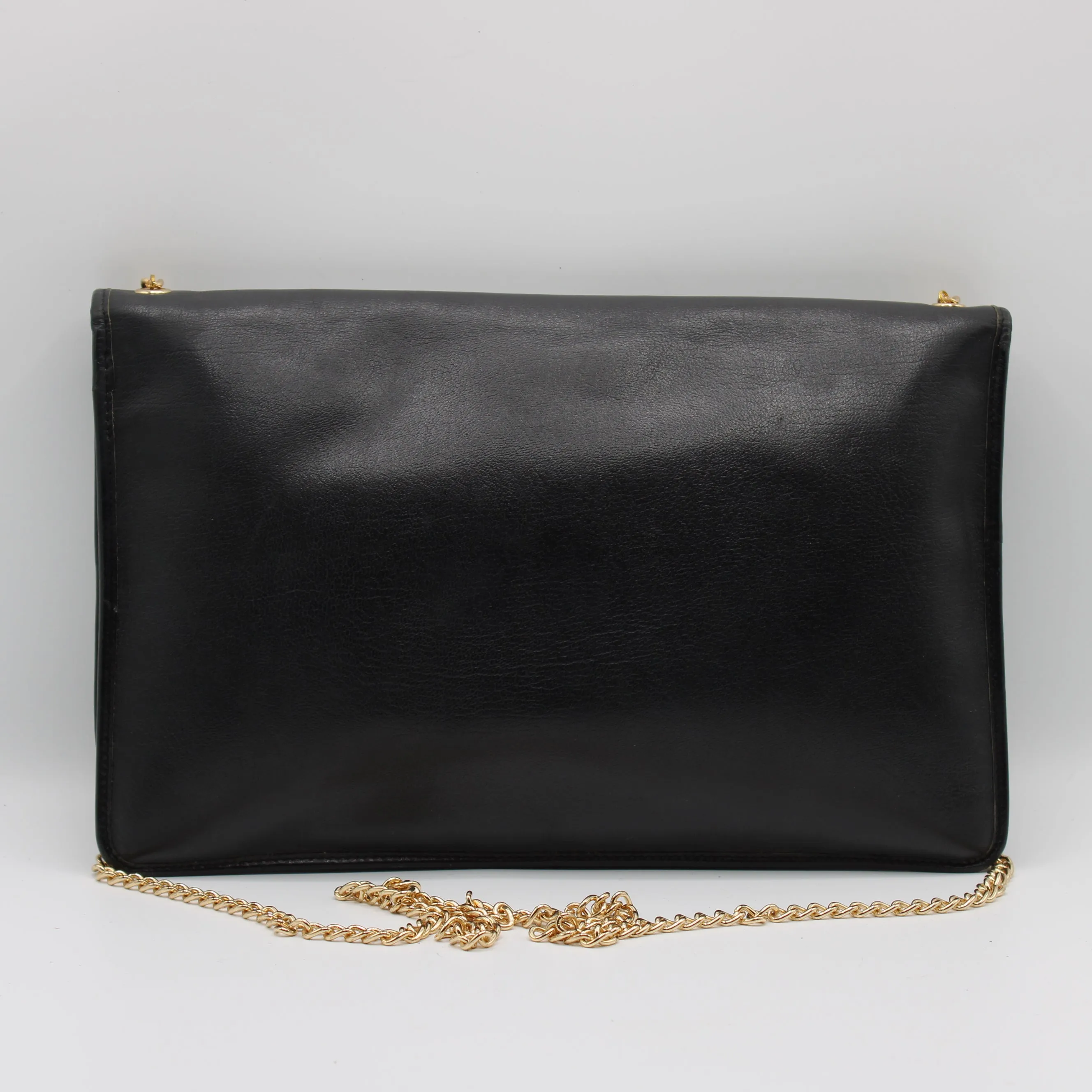Christian Dior Black Leather Chain Crossbody Bag