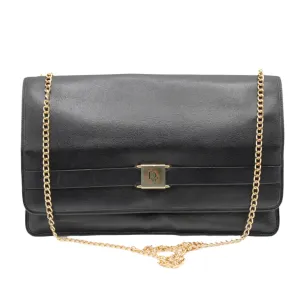 Christian Dior Black Leather Chain Crossbody Bag