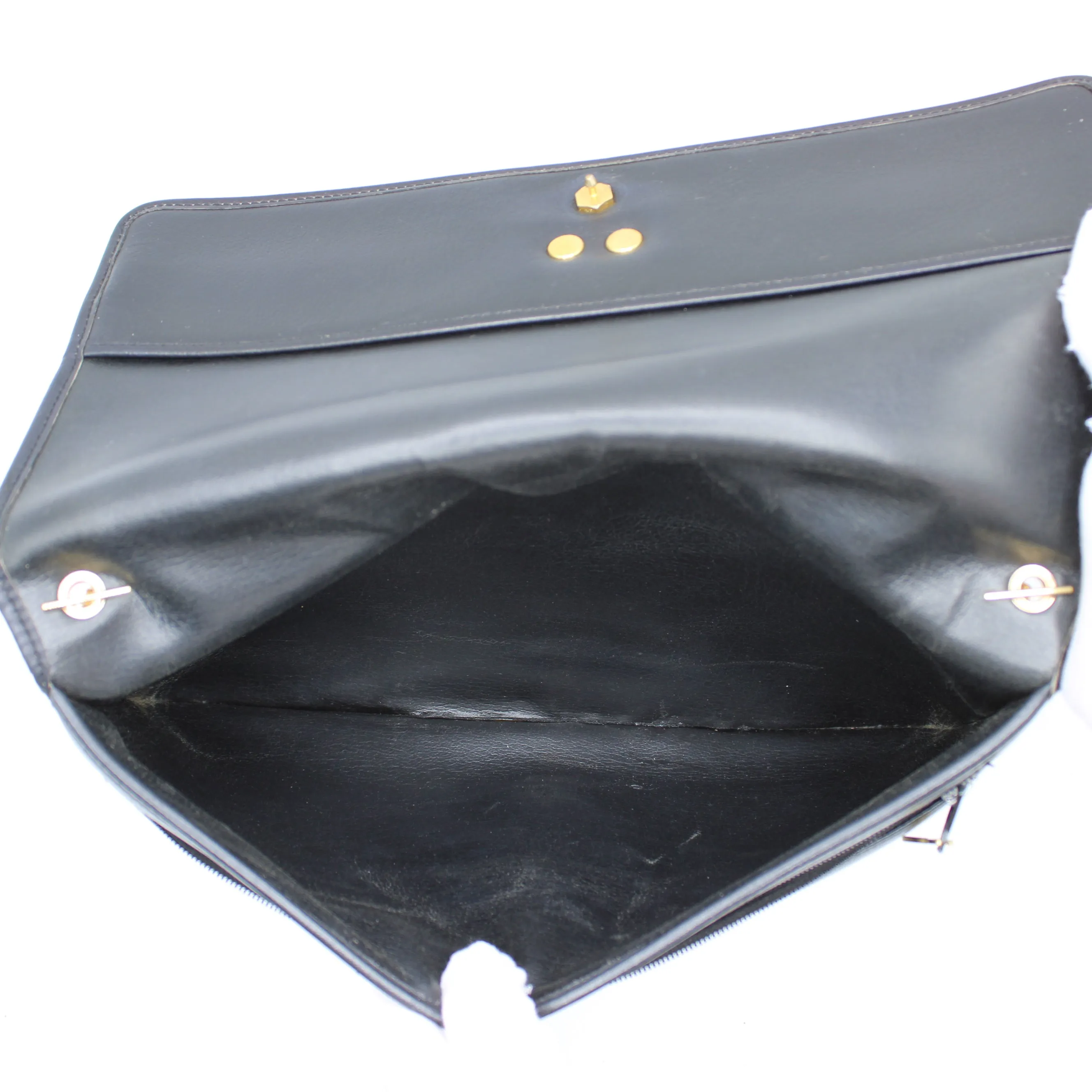 Christian Dior Black Leather Chain Crossbody Bag