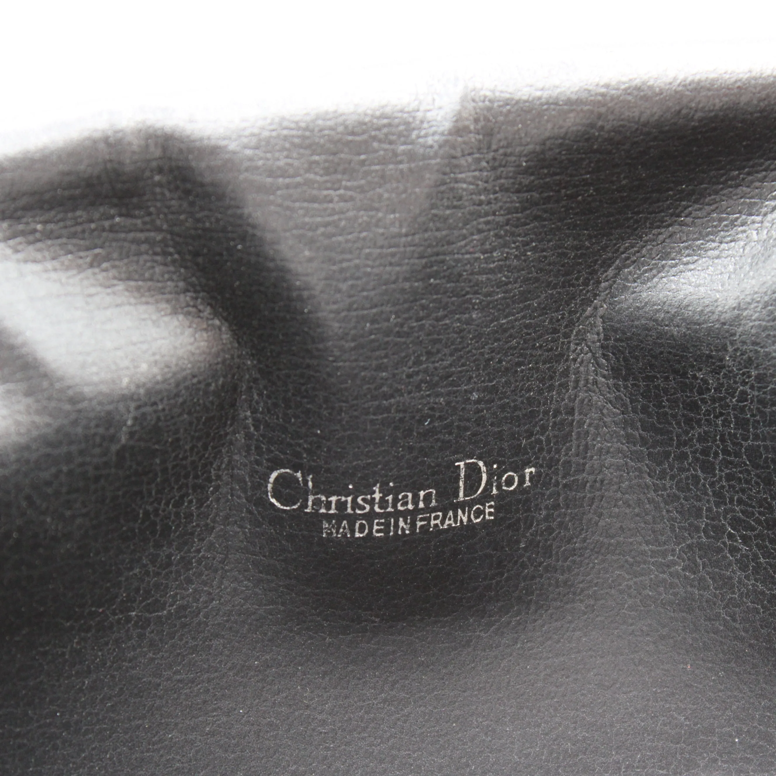 Christian Dior Black Leather Chain Crossbody Bag