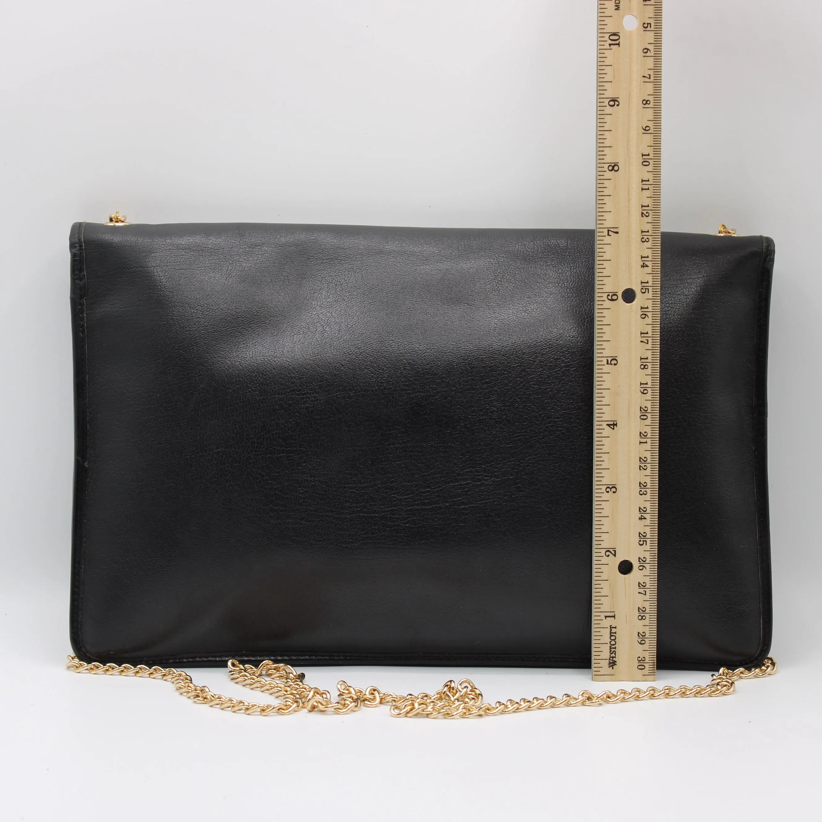 Christian Dior Black Leather Chain Crossbody Bag