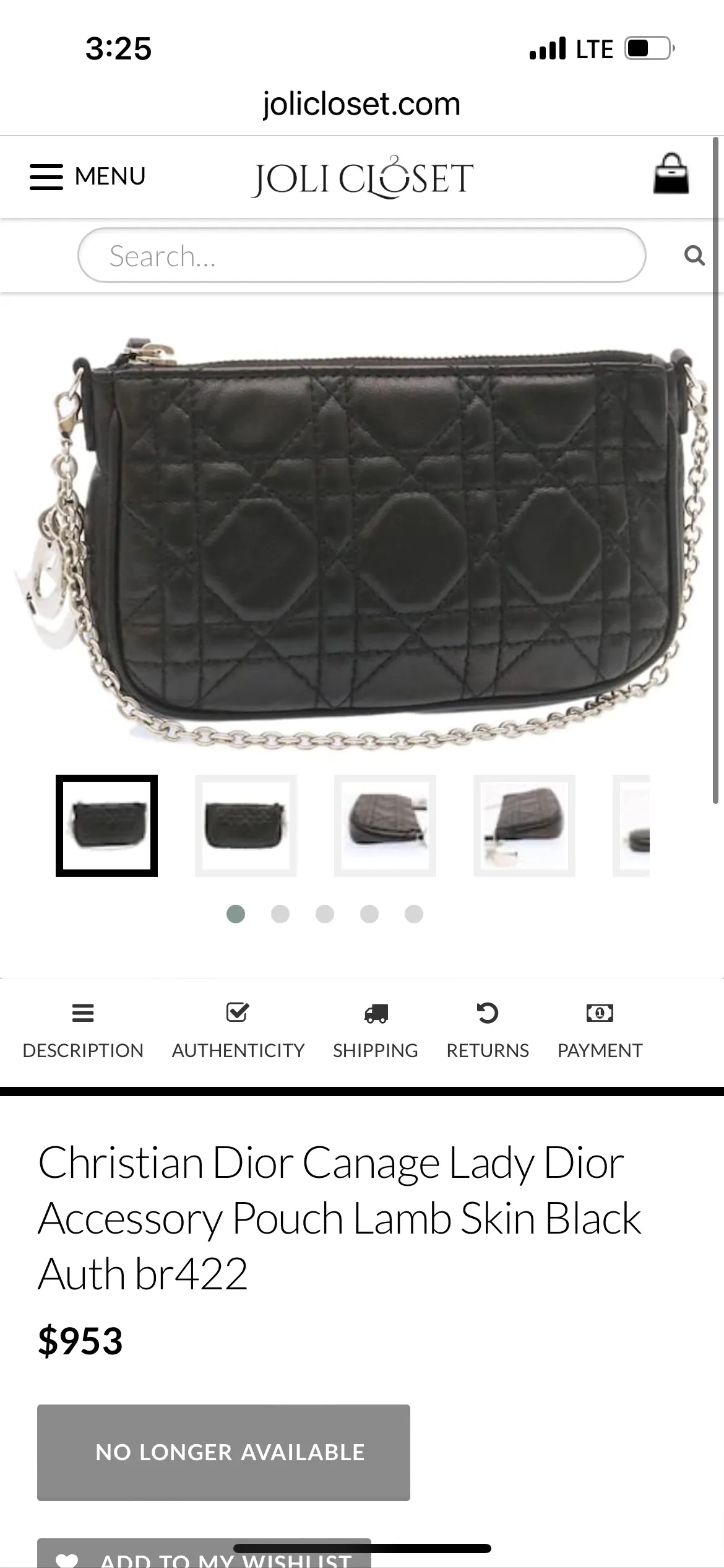 Christian Dior pochette bag