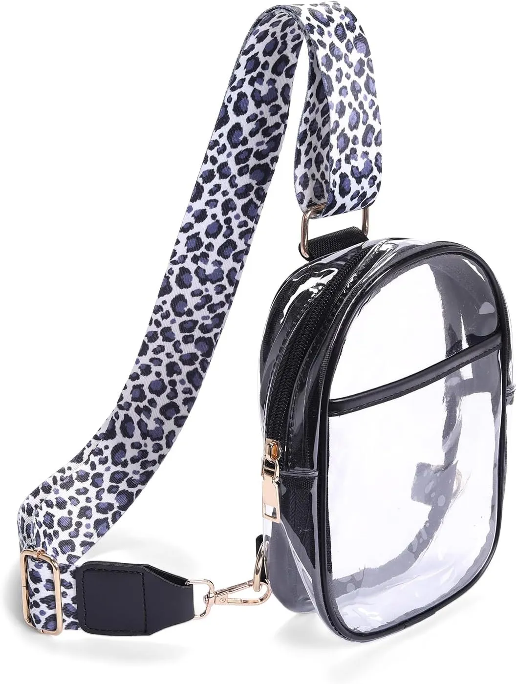 Clear Crossbody Bag for Stadium Events, Stadium Approved Clear Sling Bags for Game Day, Concerts