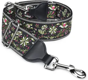 CLOUDMUSIC Handbag Strap Replacement Crossbody Strap Purse Strap With Silver Clips For Women Girls