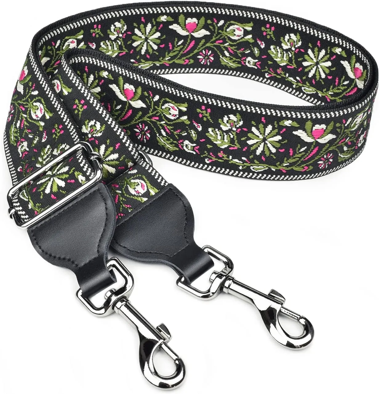 CLOUDMUSIC Handbag Strap Replacement Crossbody Strap Purse Strap With Silver Clips For Women Girls
