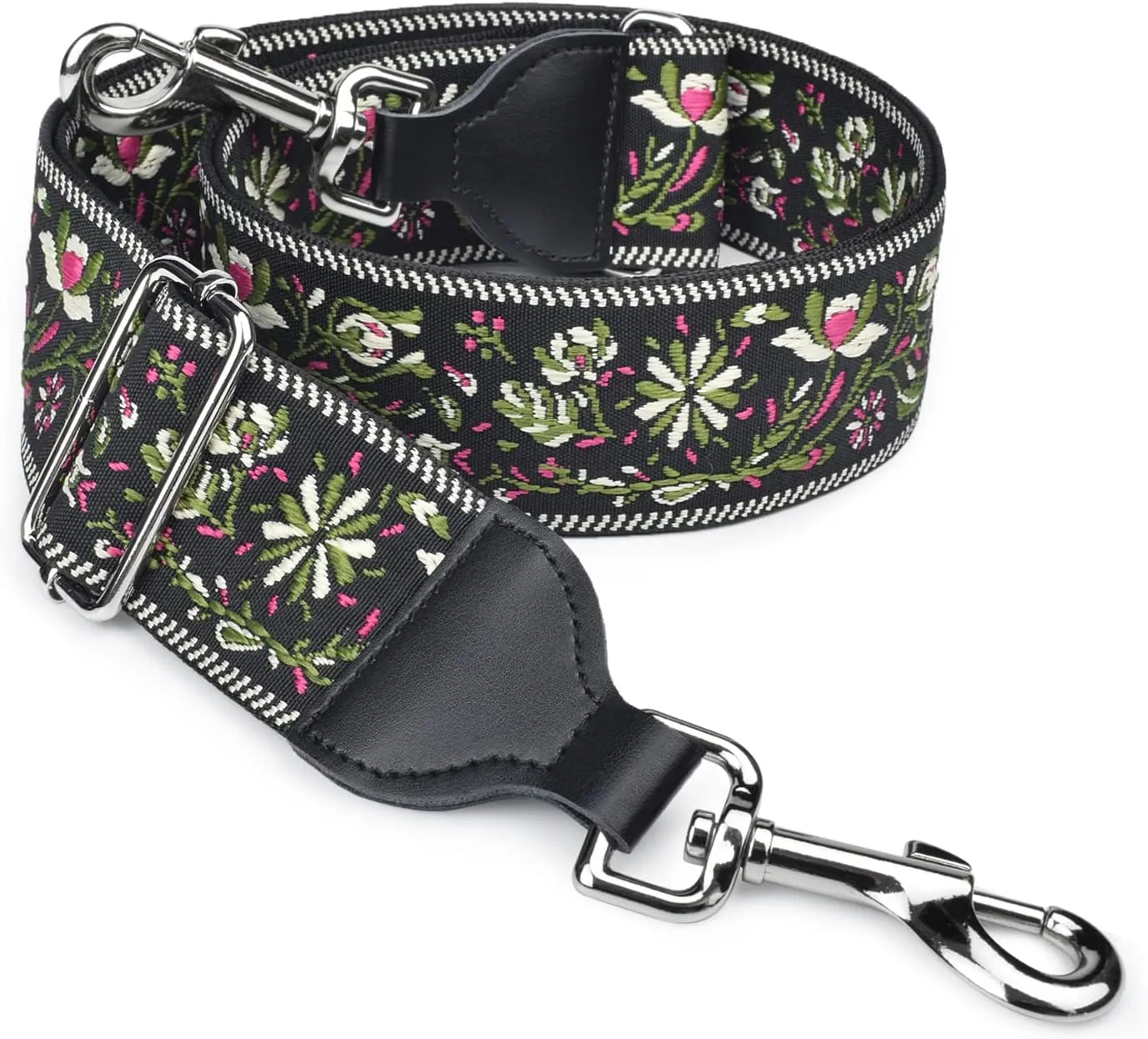 CLOUDMUSIC Handbag Strap Replacement Crossbody Strap Purse Strap With Silver Clips For Women Girls