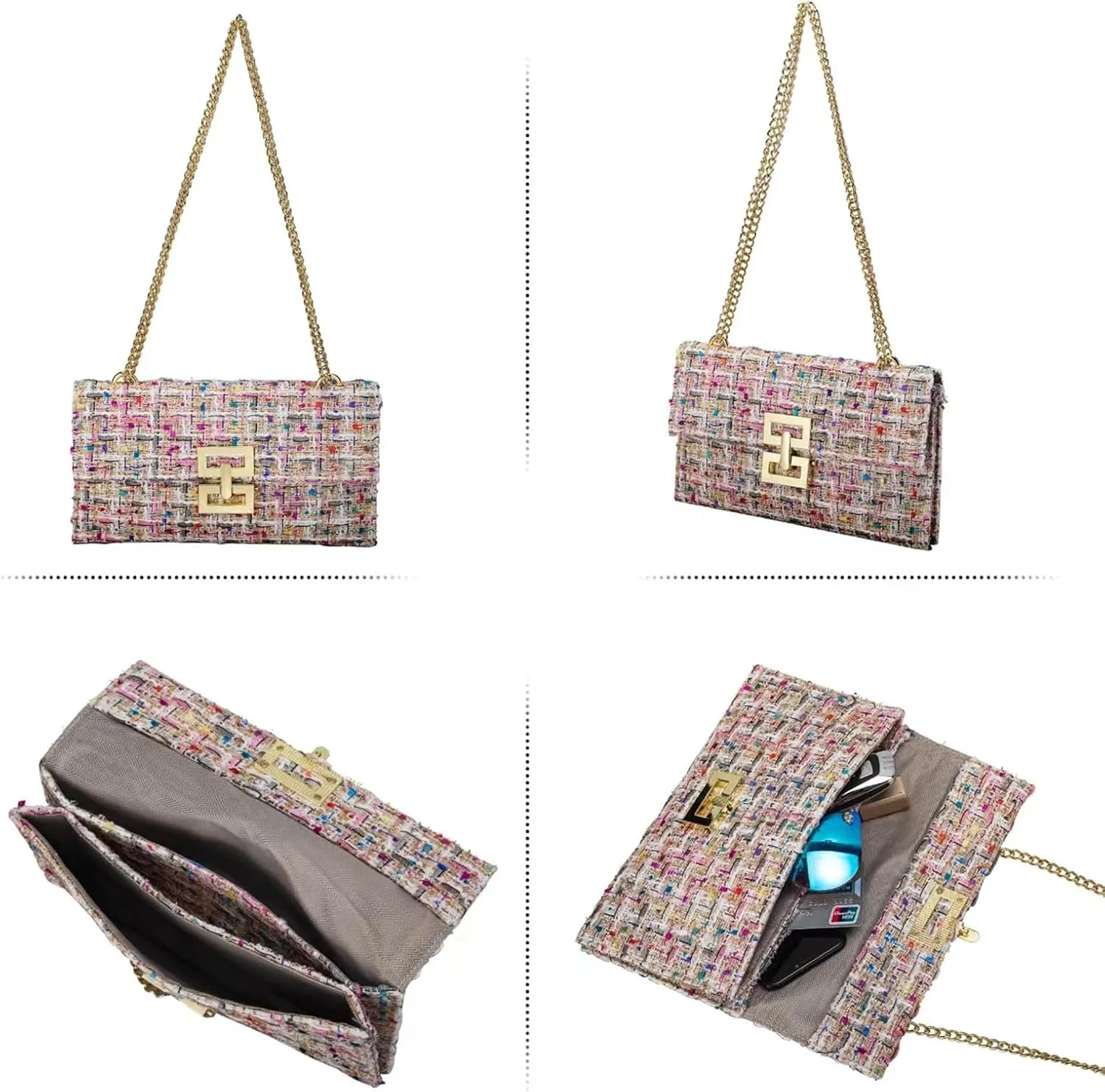 Clutch Purses for Women Designer Evening Bags Handbags for Wedding Party Cocktail Prom Crossbody Shoulder Bags