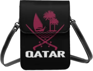 Coat of Arms of Sao Tome and Principe Emblem Small Crossbody Purse Cell Phone Bag for Women