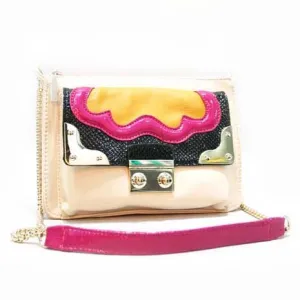 cocktail shoulder bag with chain strap