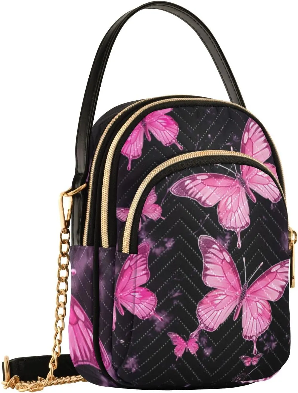 Colorful Dog Paw Print Women Crossbody Bag, Small Handbags for Women Crossbody, Fall Crossbody Purse