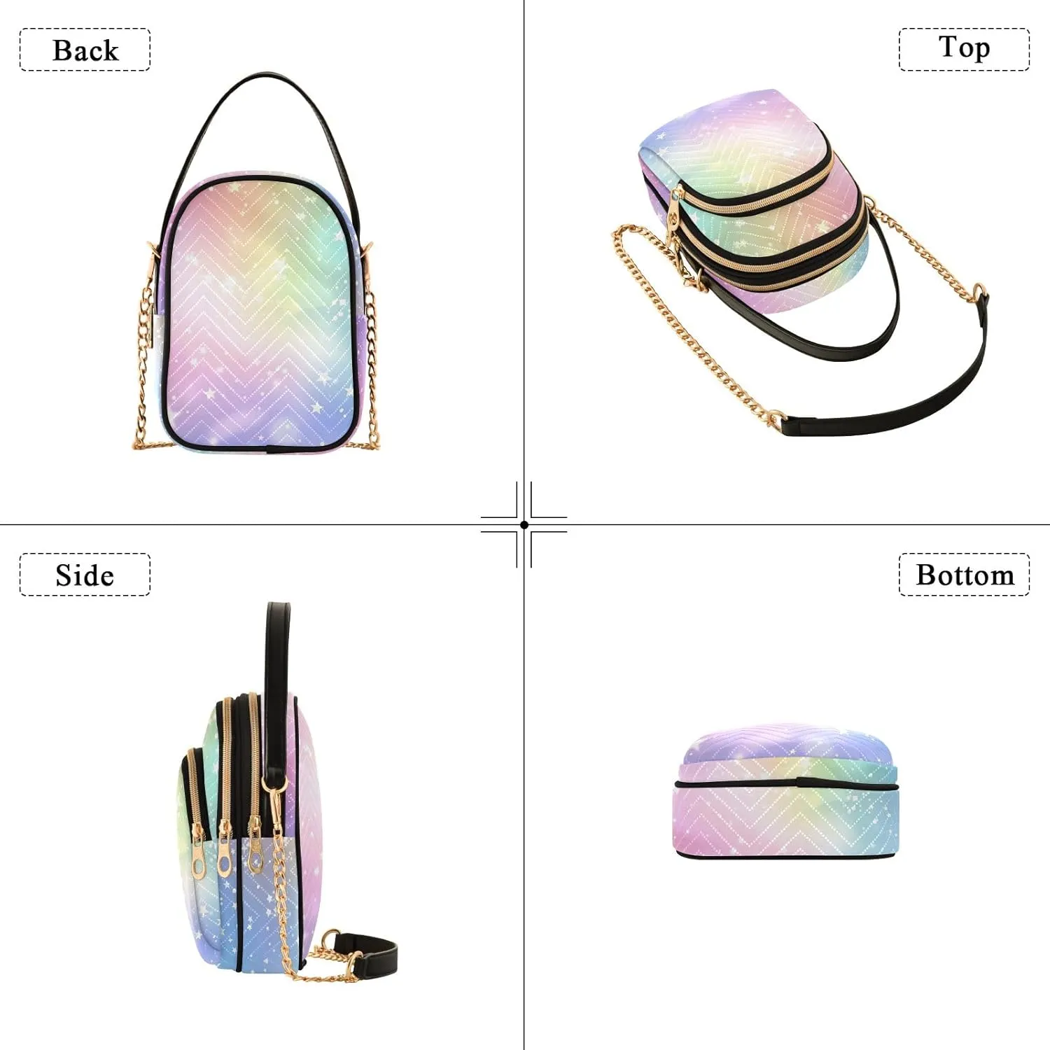 Colorful Small Shoulder Bags for Women Crossbody Chain Crossbody Bag