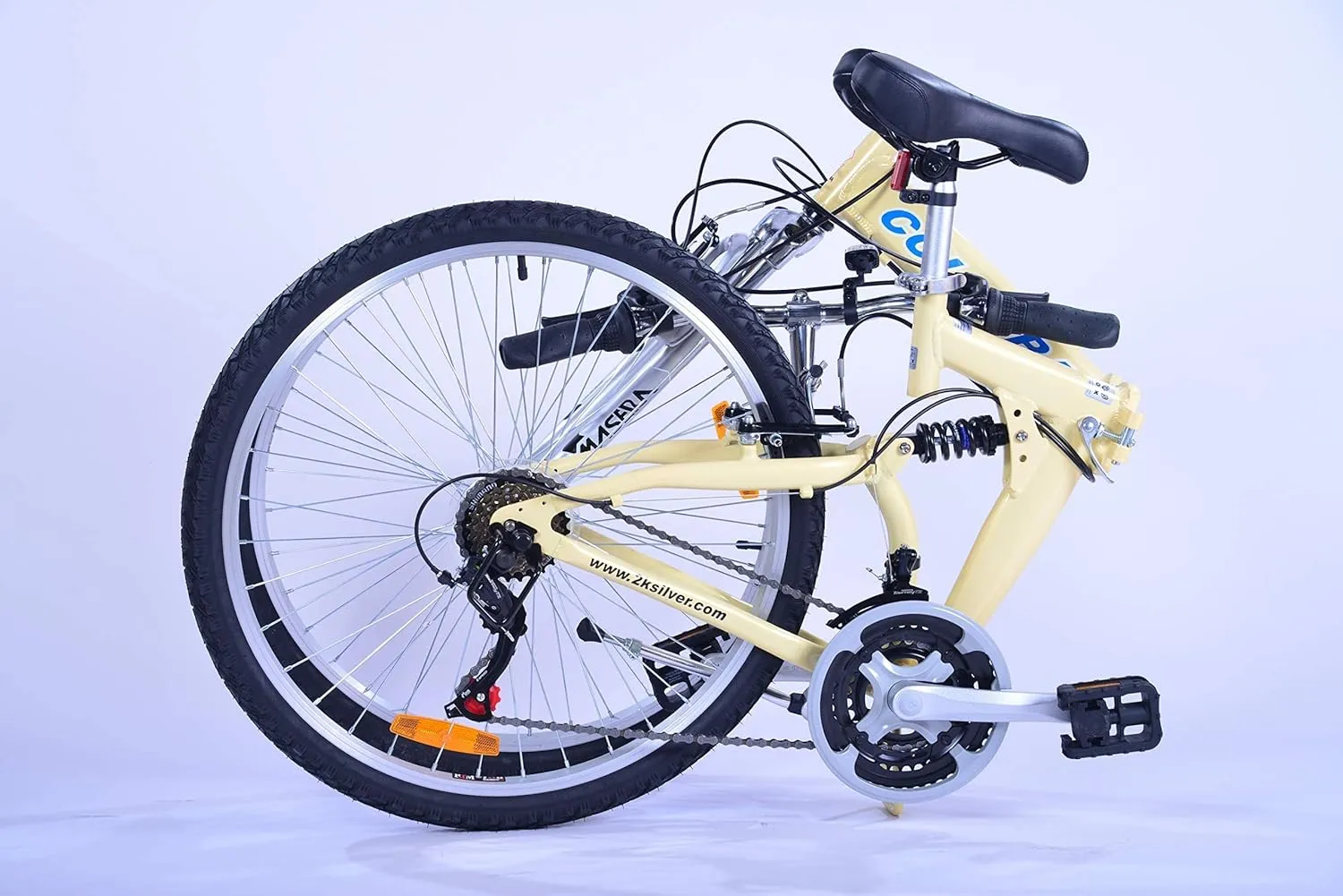 Columba 26 Inch Alloy Folding Bike w.18 Speed & Double Suspension