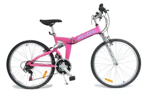 Columba 26 Inch Alloy Folding Bike w.18 Speed & Double Suspension