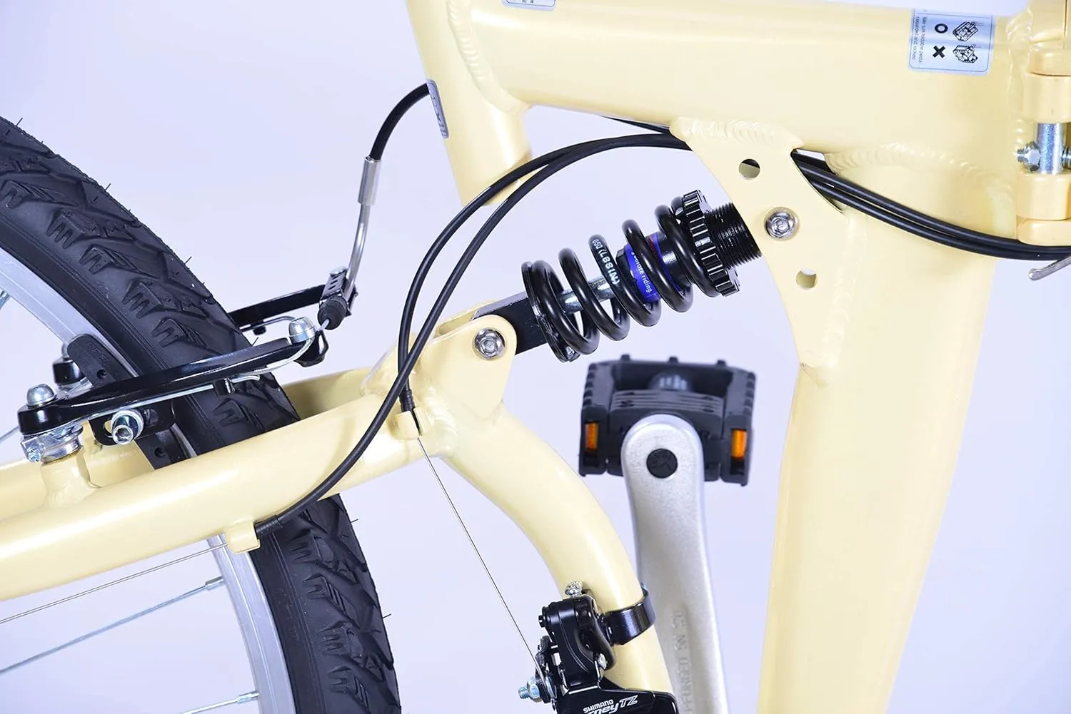Columba 26 Inch Alloy Folding Bike w.18 Speed & Double Suspension