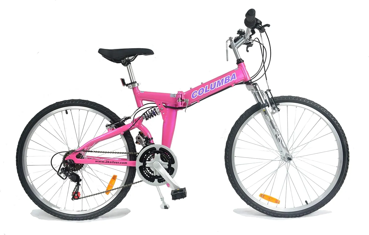 Columba 26 Inch Alloy Folding Bike w.18 Speed & Double Suspension
