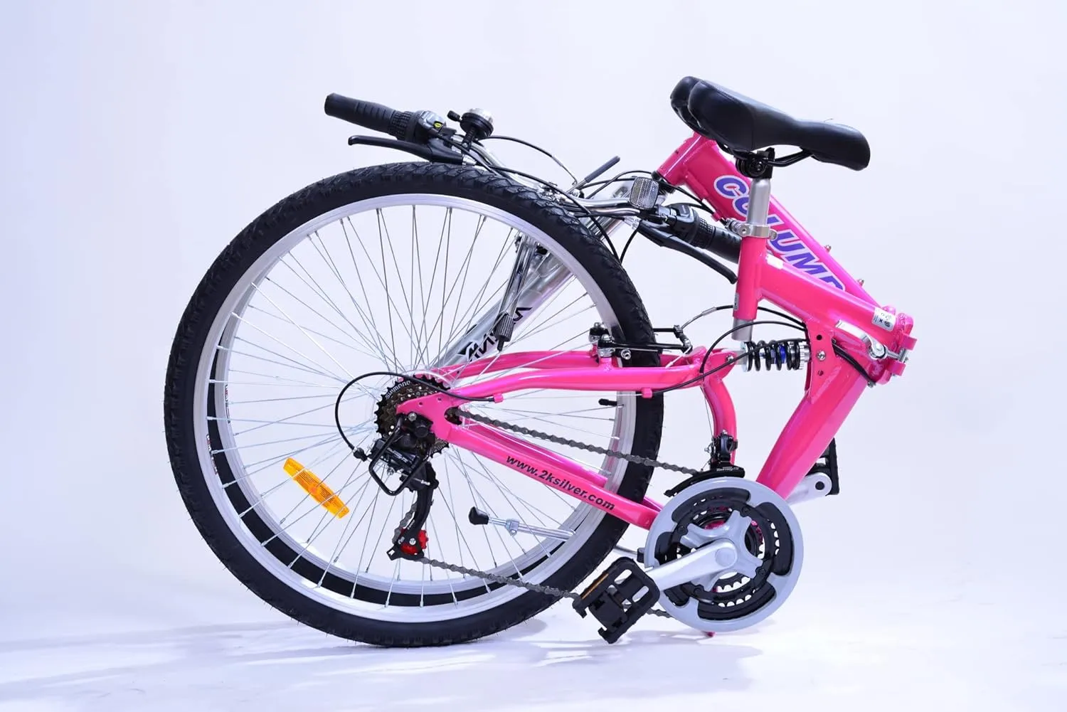 Columba 26 Inch Alloy Folding Bike w.18 Speed & Double Suspension