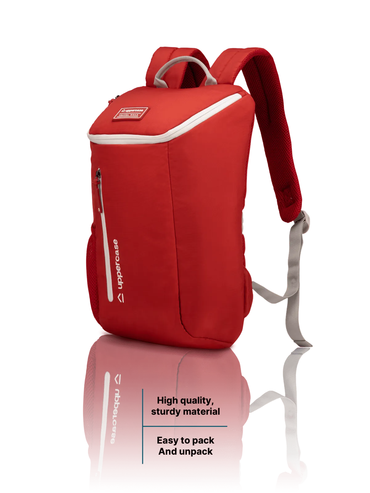 Compact Red Backpack