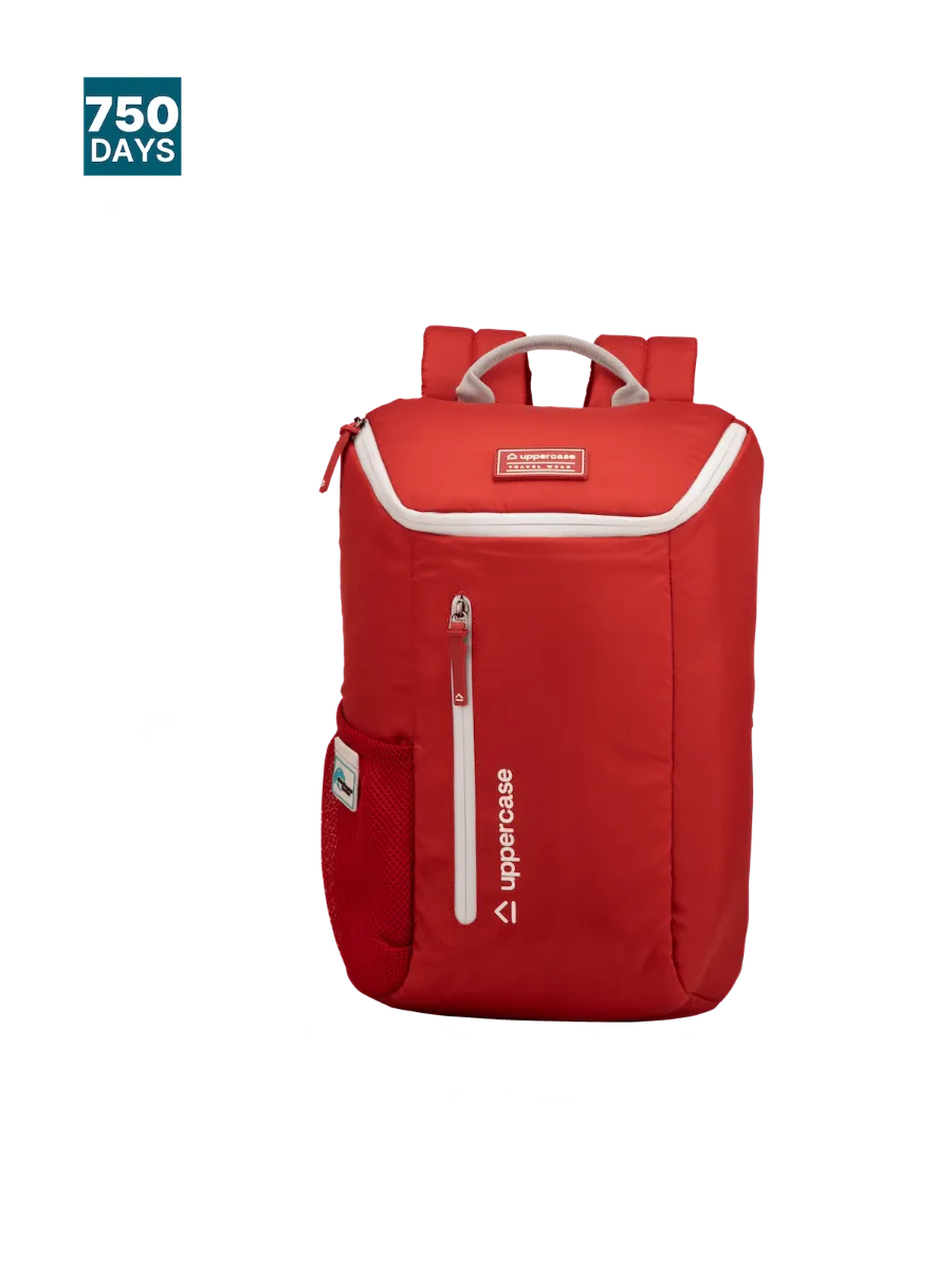 Compact Red Backpack