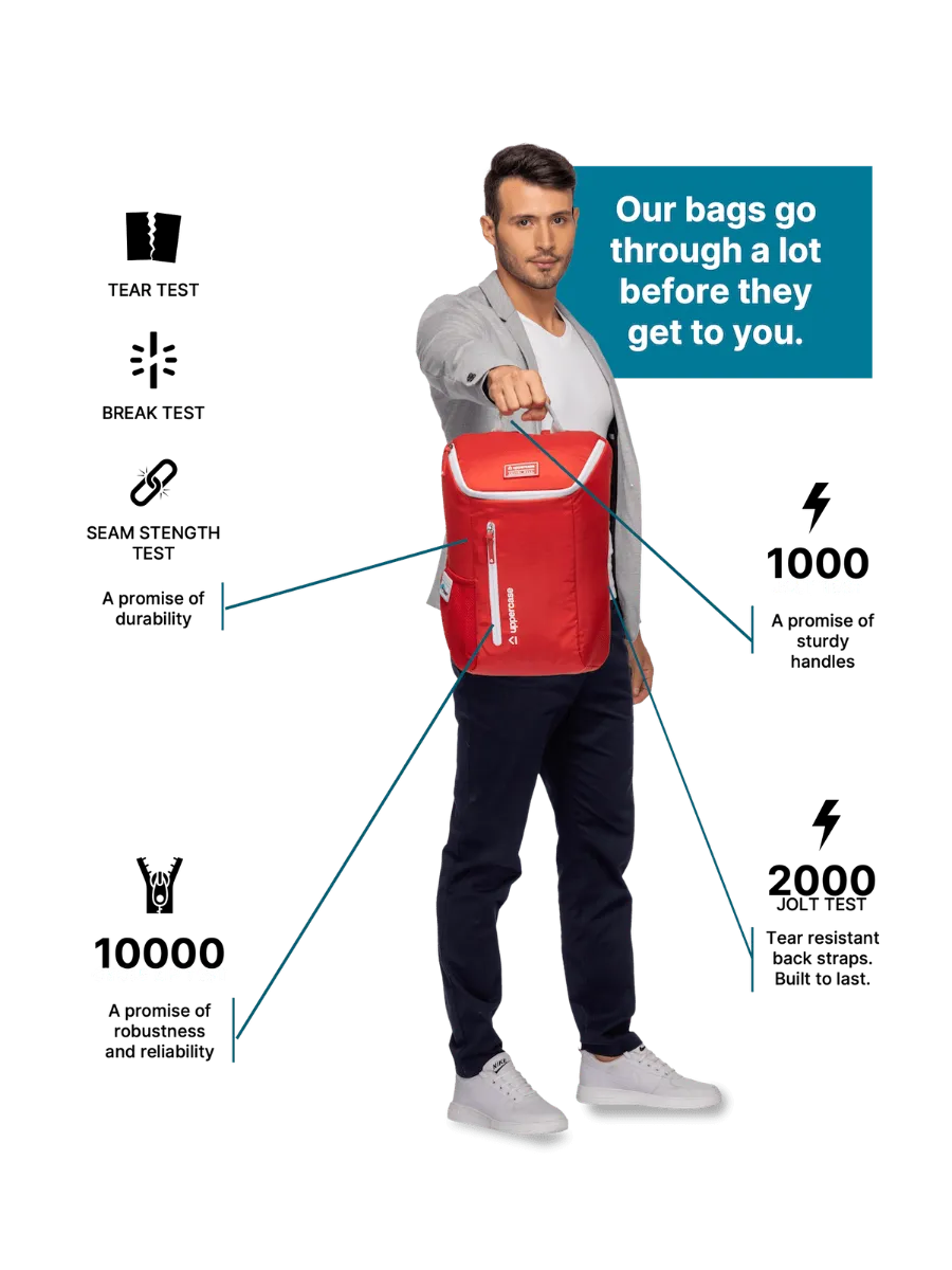 Compact Red Backpack