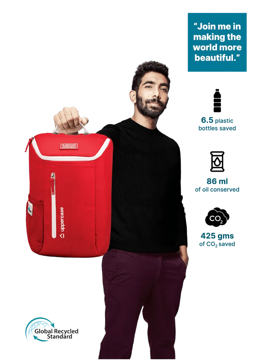 Compact Red Backpack
