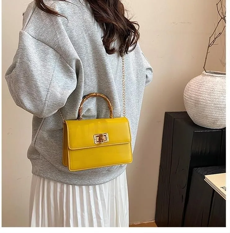 cross-body bag Premium Bamboo Shoulder Bag
