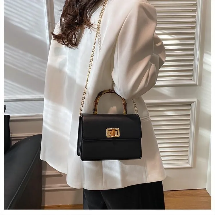 cross-body bag Premium Bamboo Shoulder Bag