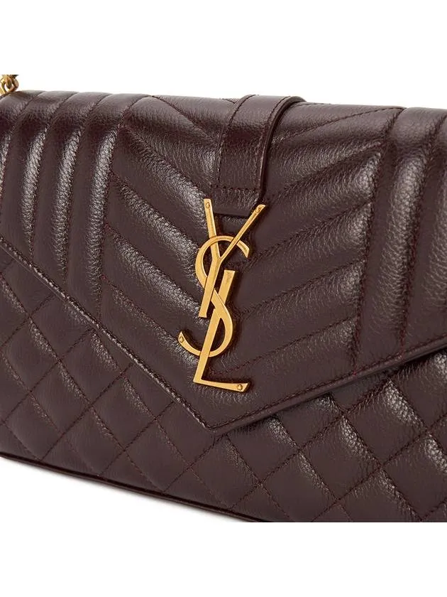 Cross Logo Bag Dedicated support Saint Expedited shipping Laurent Cassandre Brown