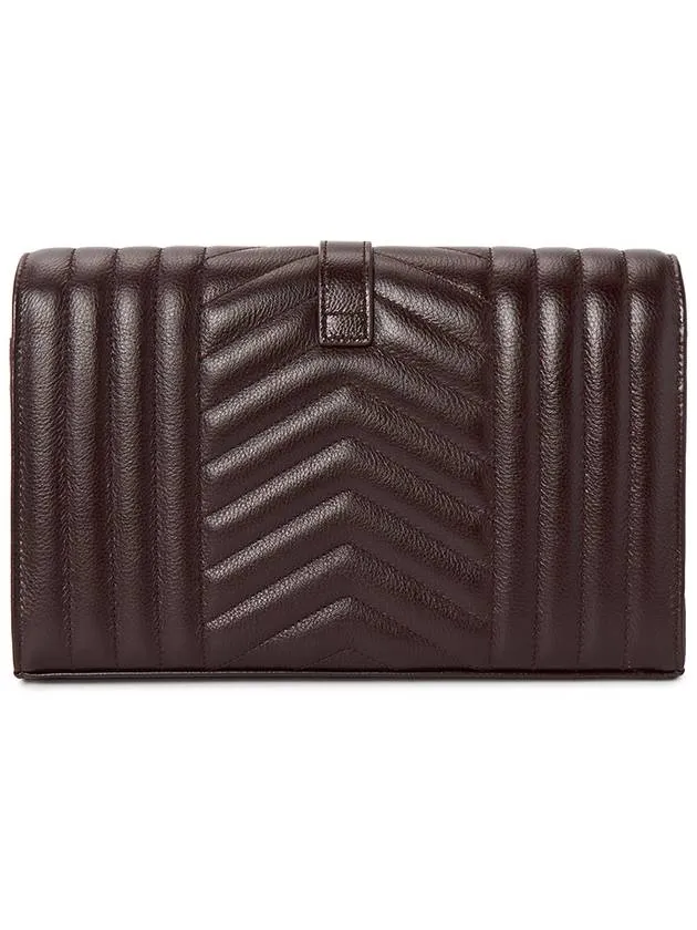 Cross Logo Bag Dedicated support Saint Expedited shipping Laurent Cassandre Brown