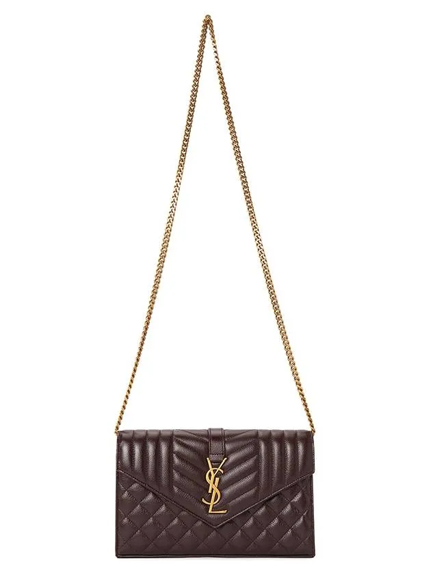 Cross Logo Bag Dedicated support Saint Expedited shipping Laurent Cassandre Brown