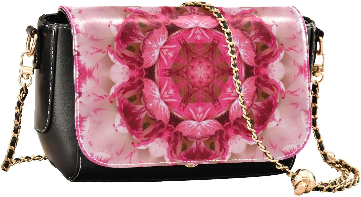 Crossbody Bags for Women Trendy Women's Black Shoulder Bag Small PU Leather Flap Cross Body Bag Handbags